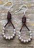 Boho Earrings, Dangle Earrings, Silver Bohemian Peal